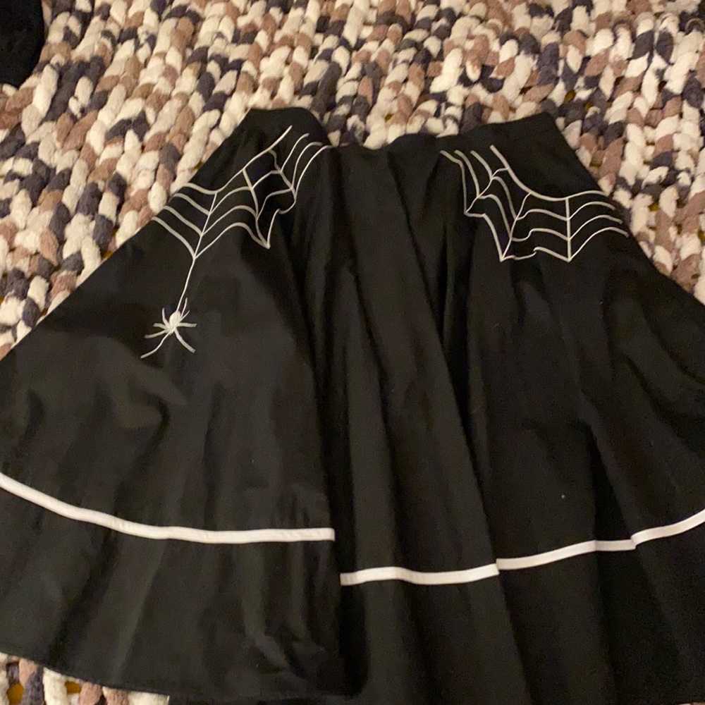 Hell Bunny spider web retro XL skirt from Unique Vintage